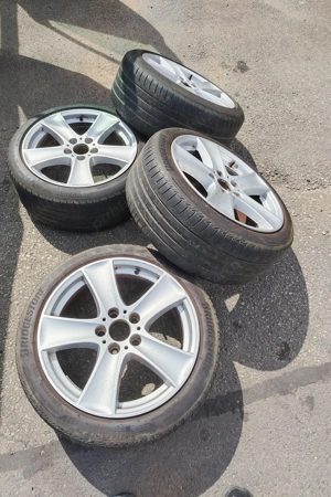 Jante bmw r18 stare foarte buna, cauciucuri bonus