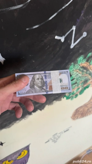 teanc 10k dolari bancnote recuzita 