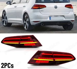 Ansamblu de stopuri LED auto pentru Volkswagen Golf 7.5 mk 7.5 VW golf 7 mk7 2013-2020 - imagine 4
