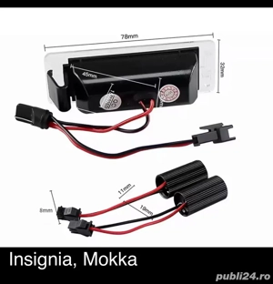 Lampa LED numar inmatriculare Opel - imagine 3