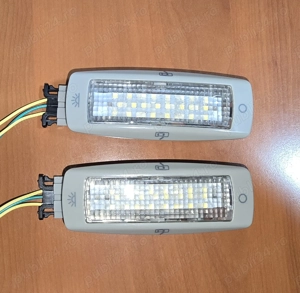 Vand set de lampi LED plafoniera pt. VW, Skoda, Seat + mufele aferente - imagine 2