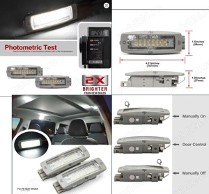 Vand set de lampi LED plafoniera pt. VW, Skoda, Seat + mufele aferente - imagine 4