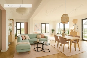 Casă nouă spațioasă cu teren mare  - imagine 3 Casă nouă spațioasă cu teren mare  - imagine 3