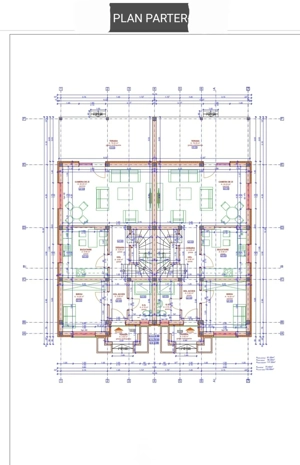 Dezvoltator vand Duplex 115mp utili  4 dormitoare si un living 3 bai semi finisat - imagine 9