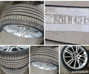 Jante BMW 8J cu R18  2 anvelope noi