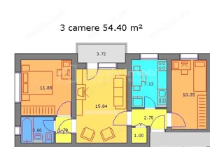 Apartament 3 camere  - Rogerius - Str Selimbarului - etaj 4 - imagine 14