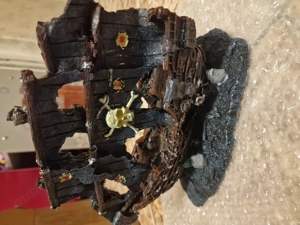 Epava corabie acvariu L H18 cm Nou.Nefolosit