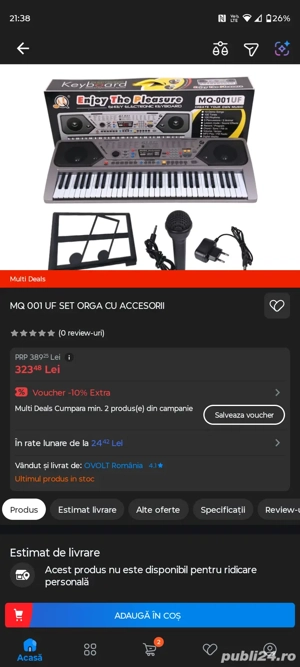 Orga electronica 61 clape