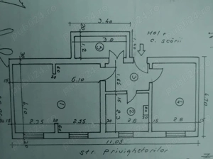 Vând apartament, 2 camere, etaj 1
