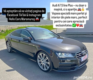 Audi A7 S-line Plus Trapă Interior Maro - imagine 20