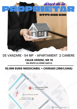 PROPRIETAR, vand ap.2 camere- calea URSENI-timisoara
