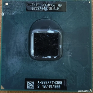 Procesor laptop Intel Core 2 Duo T4300.