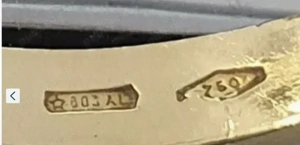 Inel din aur de 18K cu safir albastru - imagine 2