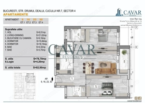 Discount 4000 euro Proiect Cavar Residence 3 Camere 2 Bai