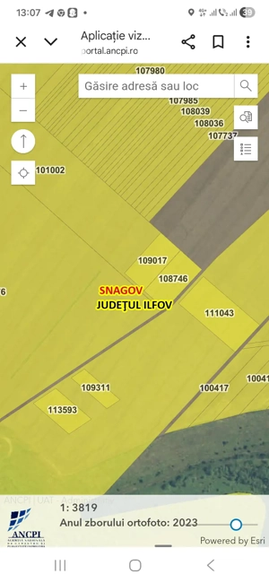 vand teren intravilan snagov 1300 mp deschidere 17 ml la 15000 euro deschidere la opa lac snagov