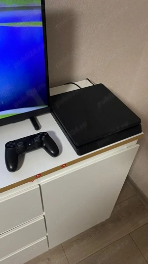 PS4 Slim 500GB ca nou - folosit doar de 3-4 ori + controller original NEGOCIABIL - imagine 2