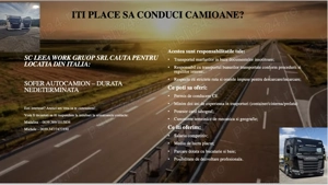 Cautam soferi autocamion