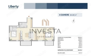 Asamblu Liberty! Apartament 4 camere cu finisaje de top! 96mp total! - imagine 14