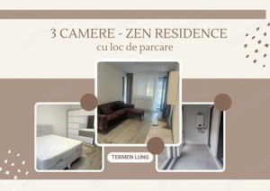 ZEN RESIDENCE- 3 camere moden mobilat cu centrala si loc de parcare