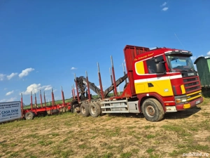 Scania cu macara si remorca