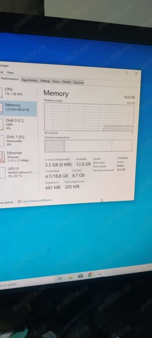 Sistem Desktop Budget Gaming i5-7500, Nvidia GTX 1050 ti, 16 GB RAM - imagine 3