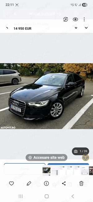 Audi A6 berlina 2.0 tdi ultra 190 cp