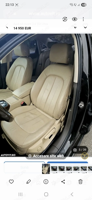 Audi A6 berlina 2.0 tdi ultra 190 cp - imagine 9