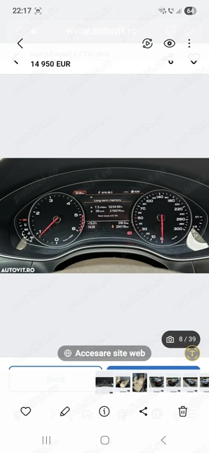 Audi A6 berlina 2.0 tdi ultra 190 cp - imagine 10