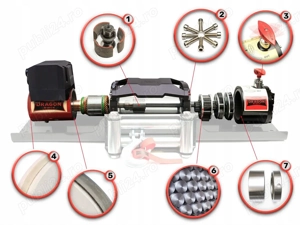 Troliu model nou DRAGON WINCH DWM 13000 HD (trage 5897 kg) la 24 V - imagine 6