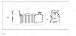 Troliu model nou DRAGON WINCH DWM 13000 HD (trage 5897 kg) la 24 V - imagine 7