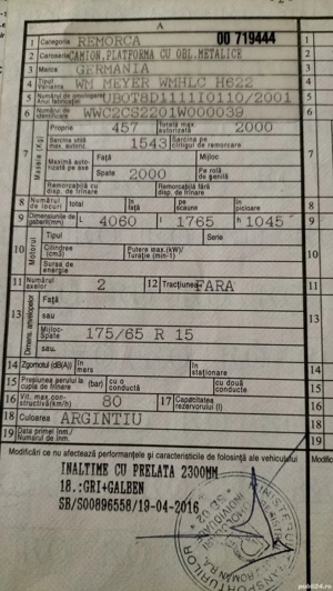 vand remorca tandem 2 tone  - imagine 5