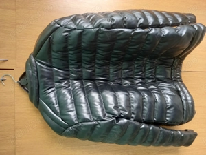 Geaca de barbati, Slim Fit, Neagra cu fermoare, Black Collection   R&C MOON