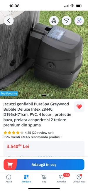 Vand Jacuzzi 4 persoane Intex  - imagine 2