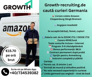Șoferi pentru Curierat la Amazon în Germania