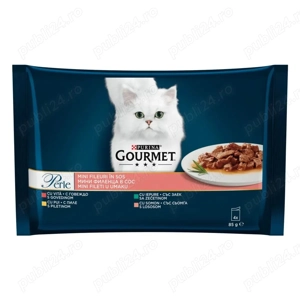 Hrana umeda completa pentru pisici adulte Gourmet Perle Purina 4 x 85g