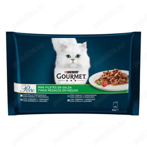 Hrana umeda completa pentru pisici adulte Gourmet Perle Purina 4 x 85g - imagine 3