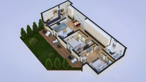 Apartament 3 camere cu gradina in imobil nou in Timisoara - imagine 9