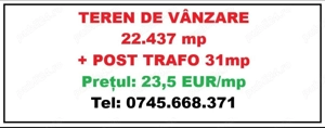 Medgidia, Constanța: TEREN intravilan 22.437mp + Post TRAFO (pretul mp = 23,5 EUR) - imagine 4