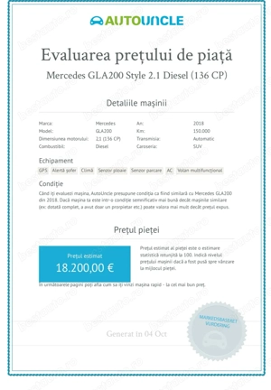 Mercedes-Benz 200d STYLE line 2.1 Turbo Disel Automat 7gTronic - imagine 3