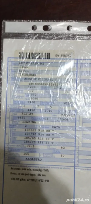 vând Logan benzină break 