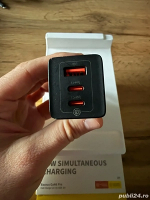 Incarcator Baseus Gan3Pro 3in1 67W