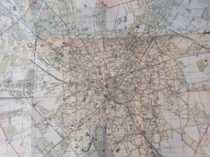 Vand harta orasului Bucuresti din 1921 ORIGINAL