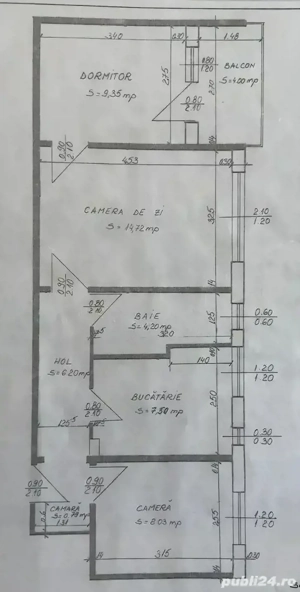 Apartament  3 camere  - imagine 6
