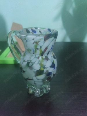 Carafa mica sticla Murano 