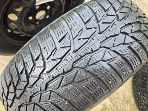 Vând set complet roți Iarnă Anvelope NOKIAN (195/65 R15) + Jante Oțel - imagine 3