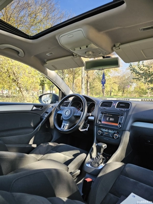 VW Golf 6 1.4TSI DSG AUTOMATA SenzoriParcare Clima ÎncălzireScaune Pilot Trapă Euro5  - imagine 6