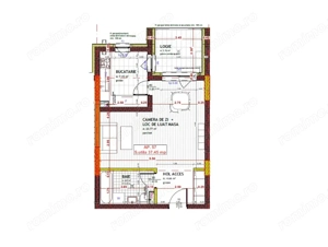 Comision 0% Apartament 1 camera, 37.45 mp. balcon 5.76 mp - imagine 2
