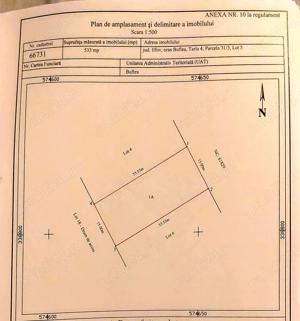Lot reglementat de PUZ, 533 mp, formă potrivită și poziție foarte bună pentru construcție casă.