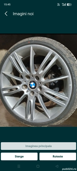 Jante BMW 2 buc 8J și 2 buc 8, 5 J  cu anvelope yokohama  - imagine 4