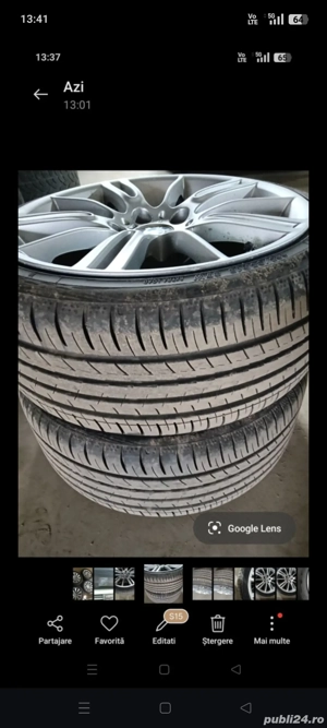 Jante BMW 2 buc 8J și 2 buc 8, 5 J  cu anvelope yokohama  - imagine 5